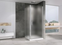 Душевой уголок Abber Sonnenstrand 70х100 AG04070M-S100M профиль Хром стекло матовое