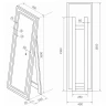 Зеркало Maretti Umbria 49 UM1449165P18EL с подсветкой цвет Черный с сенсорным выключателем и диммером
