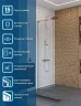Душевая перегородка BelBagno Uno 60 UNO-L-1-TB-60-C-Cr профиль Хром стекло прозрачное