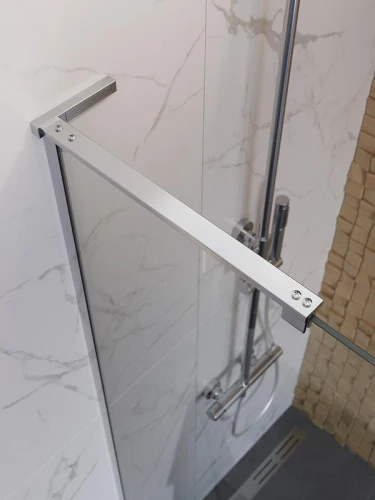 Душевая перегородка BelBagno Uno 60 UNO-L-1-TB-60-C-Cr профиль Хром стекло прозрачное