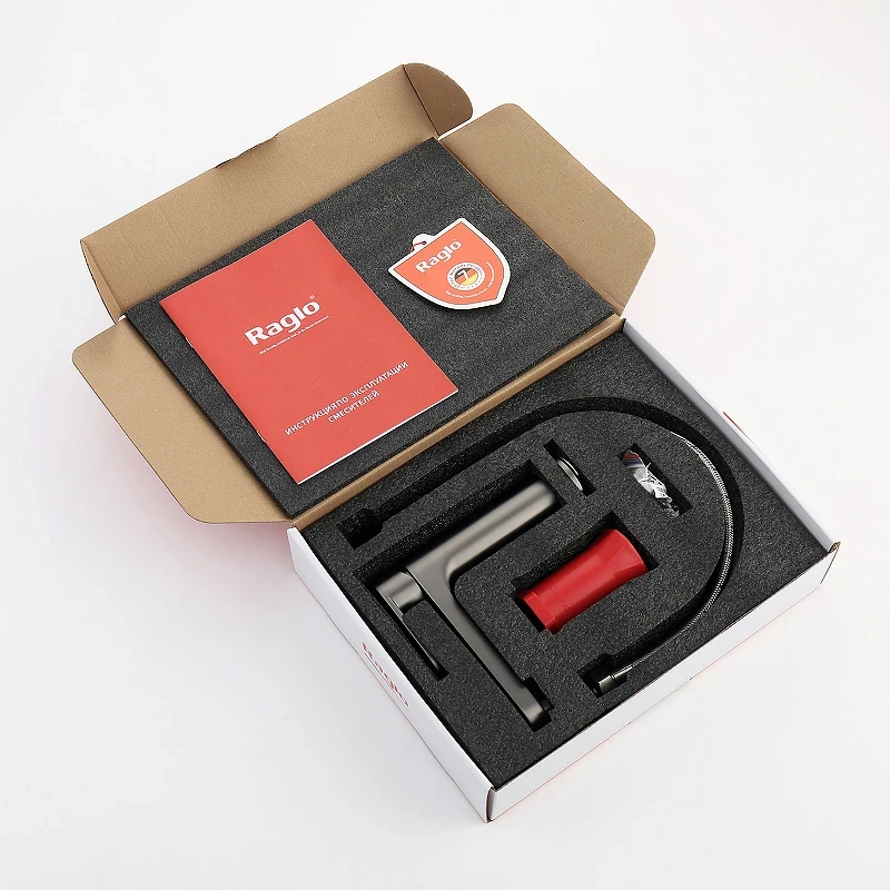 Смеситель для раковины Raglo R50.10.09 Графит матовый латунь
