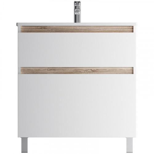 Тумба под раковину AM.PM X-Joy 80 M85AFSX0802WG Белый глянец МДФ / ЛДСП