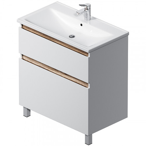 Тумба под раковину AM.PM X-Joy 80 M85AFSX0802WG Белый глянец МДФ / ЛДСП