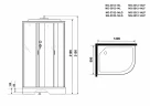 Душевая кабина Niagara Classic 120x80 L NG-3312-14LF с гидромассажем