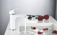 Смеситель для раковины Rose R21F R2101F Белый Хром латунь