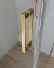 Душевой уголок Cezares Slider 90x80 SLIDER-AH-1-80-80/90-C-BORO профиль Брашированное золото стекло прозрачное