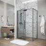 Душевой уголок Grossman Galaxy 110х90 120.K33.01.1190.21.00 профиль Черный матовый стекло прозрачное