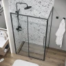 Душевой уголок Grossman Galaxy 110х90 120.K33.01.1190.21.00 профиль Черный матовый стекло прозрачное