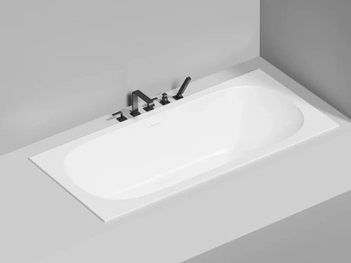 Ванна из искусственного камня Salini Ornella Axis Kit 190х90 103512G Белая глянцевая