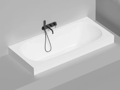 Ванна из искусственного камня Salini Ornella Axis Kit 190х90 103512G Белая глянцевая
