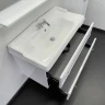 Тумба с раковиной Comforty Феррара 100 00004148009 подвесная Белый глянец