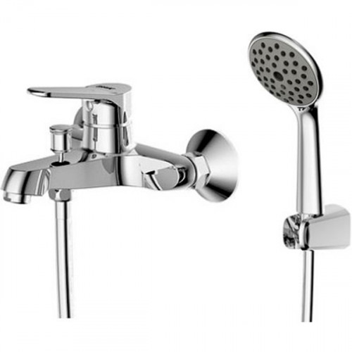 Смеситель для ванны Bravat Eco F6111147C-B Хром латунь на стену