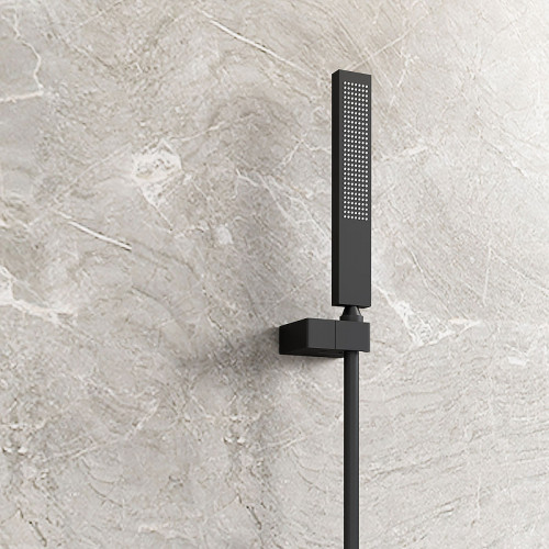 Смеситель для ванны Vincea Futura VSFW-2F110TMB с термостатом Черный матовый латунь встраиваемый