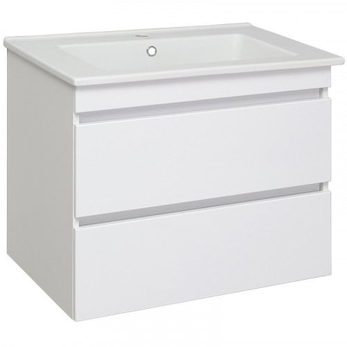 Тумба под раковину Runo Манхэттен 75 00-00001047 Белая МДФ / ЛДСП