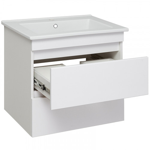 Тумба под раковину Runo Манхэттен 75 00-00001047 Белая МДФ / ЛДСП