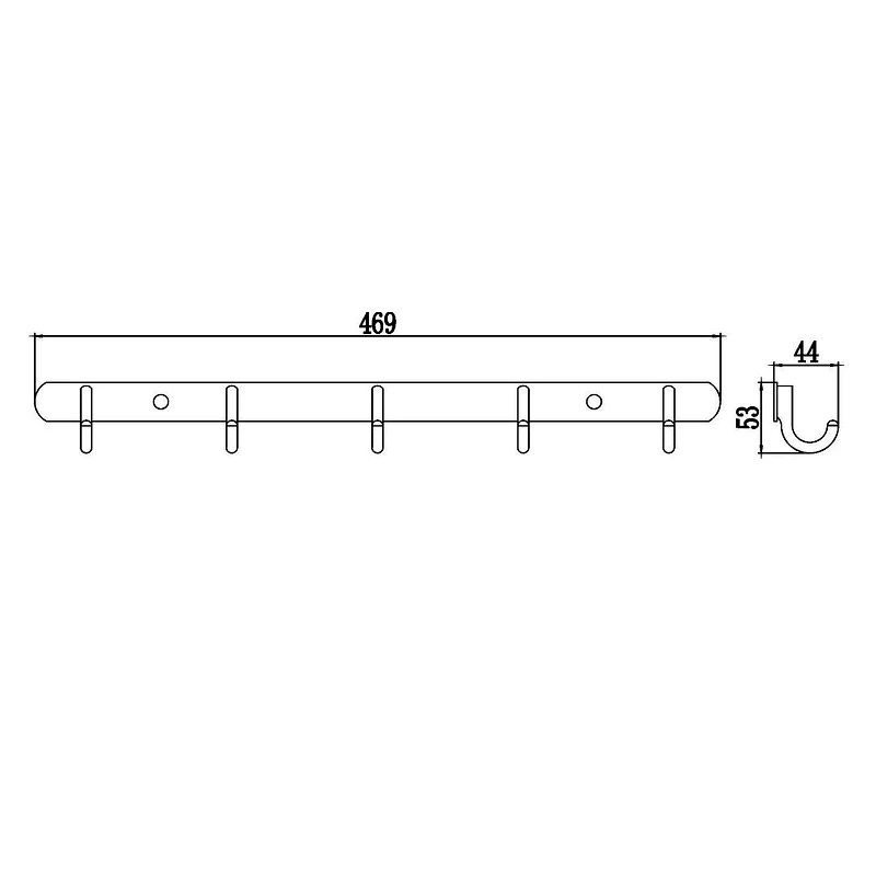 Вешалка для полотенец Savol S-001255 цвет Хром