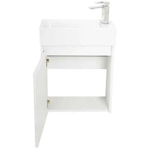 Тумба под раковину BelBagno Kraft Mini 50 L KRAFT MINI-500/260-1A-SO-BO-L подвесная Bianco Opaco МДФ / ЛДСП