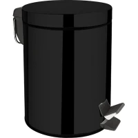 Ведро мусорное Aquanet 8074MB 264927 Черный матовый