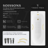 Чугунная ванна Vinsent Veron Soissons 170x70 VCN1707042H/VH0015MGD-AS цвет Белый с дугообразными ручками матовое золото и антискользящим покрытием
