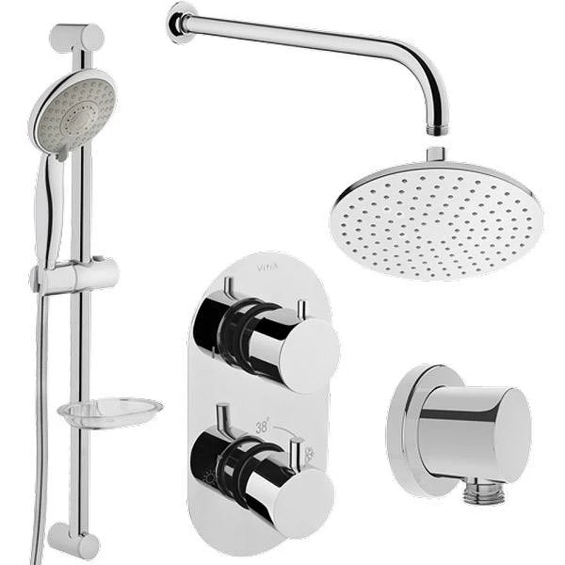 Душевая система Vitra AquaHeat 458657 с термостатом Хром