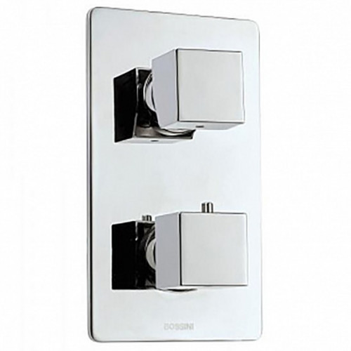 Смеситель для душа Bossini Cube Z00061.030 с термостатом Хром латунь встраиваемый