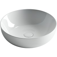Раковина-чаша Ceramicanova Element 42 CN5024 Белая фарфор накладная