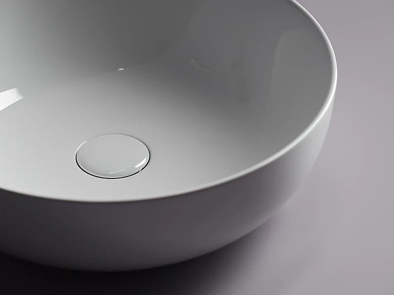 Раковина-чаша Ceramicanova Element 42 CN5024 Белая фарфор накладная