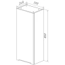 Подвесной шкаф Lemark Buno 35 LM04B35PL Белый глянец