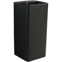 Раковина SantiLine 42 SL-4005MB Черная матовая фаянс напольный