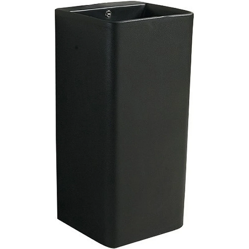 Раковина SantiLine 42 SL-4005MB Черная матовая фаянс напольный