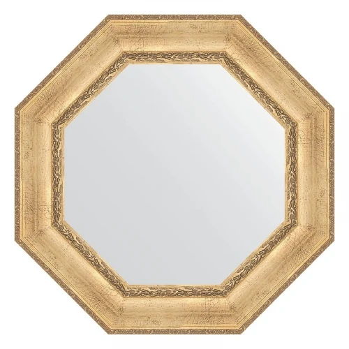 Зеркало Evoform Octagon 77х77 BY 7393 в багетной раме - Состаренное серебро с орнаментом 120