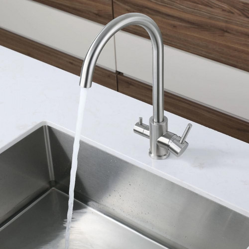 Смеситель для кухни GranFest Z-5420 цвет Нержавеющая сталь