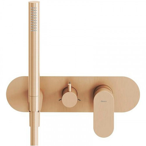 Смеситель для душа Ravak Eleganta EL 068.60RGB.O3+S X070370 Розовое золото
