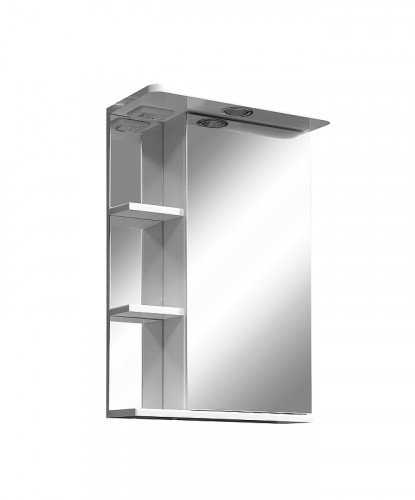 Зеркальный шкаф Stella Polar Нелея 45 SP-00000575 с подсветкой цвет Белый