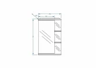 Зеркальный шкаф Stella Polar Нелея 45 SP-00000575 с подсветкой цвет Белый
