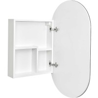 Зеркальный шкаф Aquaton Оливия 50 R 1A254502OL010 Белый глянцевый МДФ / ЛДСП, стекло