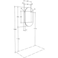 Зеркальный шкаф Aquaton Оливия 50 R 1A254502OL010 Белый глянцевый МДФ / ЛДСП, стекло