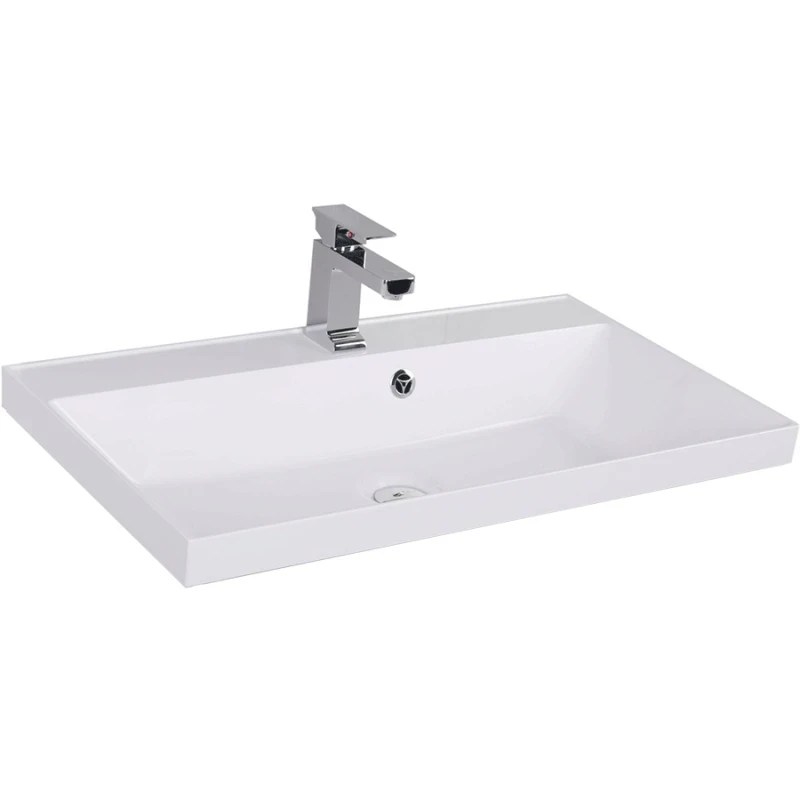 Комплект мебели для ванной Aquanet Латина 80 179839 подвесной Белый МДФ / ЛДСП