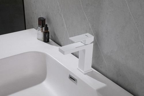 Смеситель для раковины Abber Daheim AF8210W цвет Белый матовый