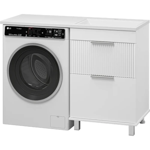 Тумба под раковину Brevita Enfida 120 ENF-07060-012Я Белая матовая МДФ / ЛДСП