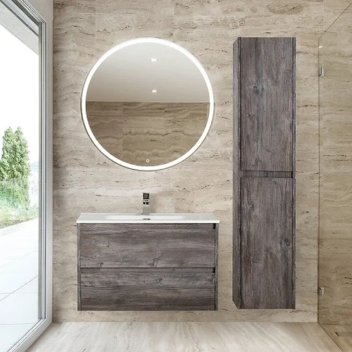 Шкаф пенал BelBagno Kraft 33 KRAFT-1600-2A-SC-PP-R подвесной Pino Pasadena МДФ / ЛДСП
