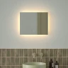 Зеркало Defesto Glow 50х40 DF 2511SH с подсветкой 15W-3000К/с фацетом/Сенсорный - выключатель/Теплый белый свет
