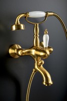 Смеситель для ванны Boheme Tradizionale Oro 283 Золото латунь на стену