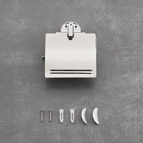 Держатель туалетной бумаги Ростовская Мануфактура Сантехники A3020 с крышкой Хром