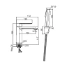 Смеситель для раковины Maretti Florenza FLG32RF70 с гигиеническим душем цвет Хром