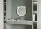 Зеркало Aquaton Каспер Мишка 48 1A283302CRE20 Белое матовое
