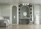Зеркало Aquaton Каспер Мишка 48 1A283302CRE20 Белое матовое