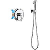 Гигиенический душ со смесителем Aquatek Классик AQ1519CR Хром латунь встраиваемый