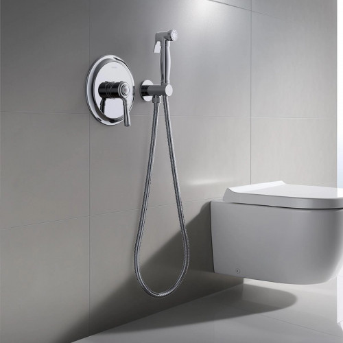 Гигиенический душ со смесителем Aquatek Классик AQ1519CR Хром латунь встраиваемый