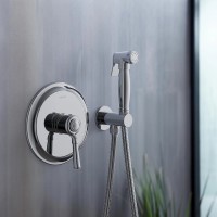 Гигиенический душ со смесителем Aquatek Классик AQ1519CR Хром латунь встраиваемый